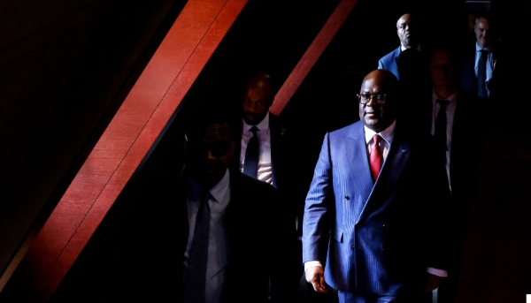 Congolese President Félix Tshisekedi in Paris, in April 2024.