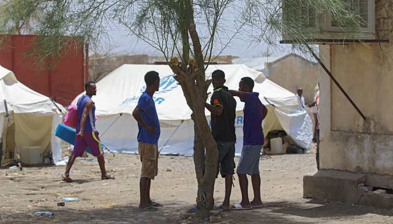 Um Gargour refugee camp in Gedaref, Sudan, in May 2021.