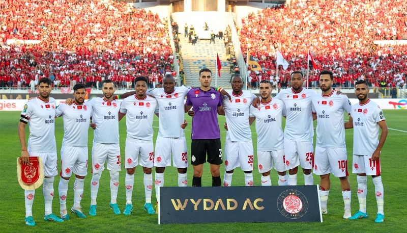 Players of Wydad AC in Casablanca, on 11 June 2023.