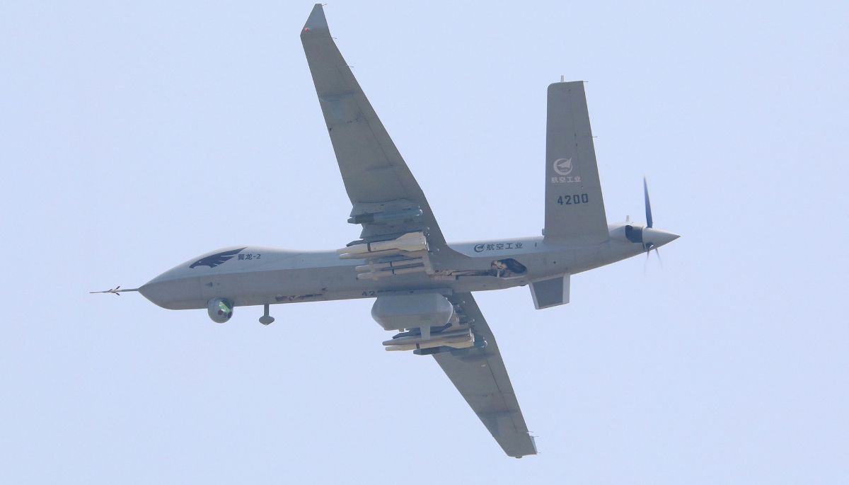 Wing Loong II drone in Zhuhai city, south China's Guangdong Province, China, 28 September 2021.