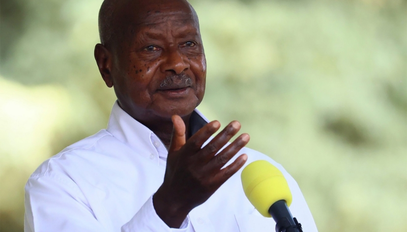 Ugandan president Yoweri Museveni.