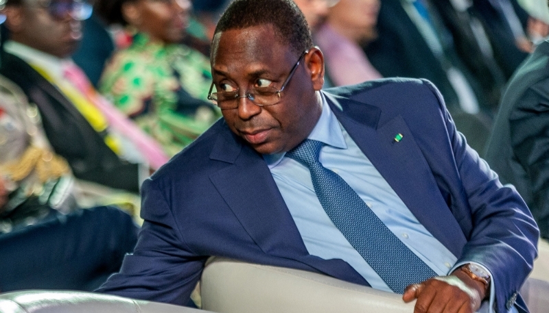 Senegalese president Macky Sall in December 2023.