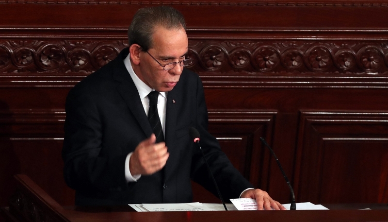 Tunisian Prime Minister Ahmed Hachani, 17 November 2023, in Tunis.