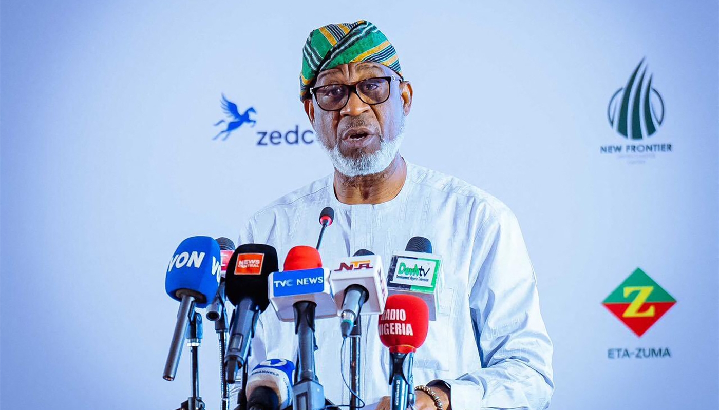 Henry Dele Alake, Nigeria's solid minerals development minister, Abuja, 18 July 2024.