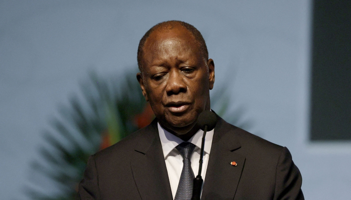 Ivory Coast President Alassane Ouattara in Abidjan, on 10 October 2024.