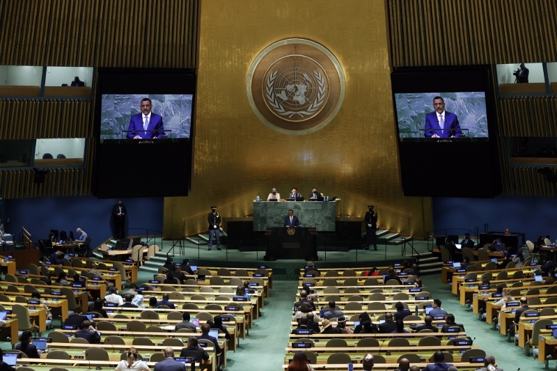 Mohamed Bazoum, during the previous United Nations General Assembly, in September 2022.