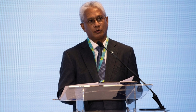 The executive secretary of the Community of Portuguese Language Countries (CPLP), Zacarias da Costa, in Brasília on 16 February 2024.