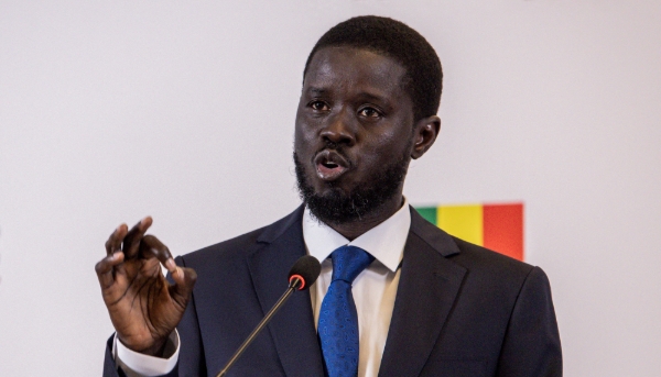 Senegal's president, Bassirou Diomaye Faye, in Dakar in March 2024. 