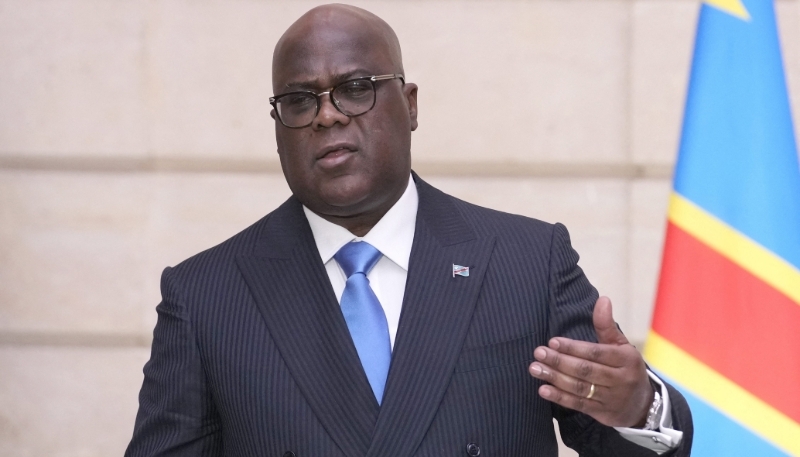 Congolese president Félix Tshisekedi on 30 April 2024 in Paris.