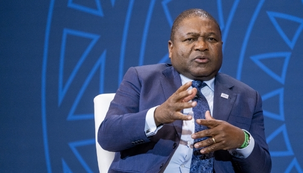 The President of Mozambique, Filipe Nyusi, in Washington, DC, on 13 December 2022.