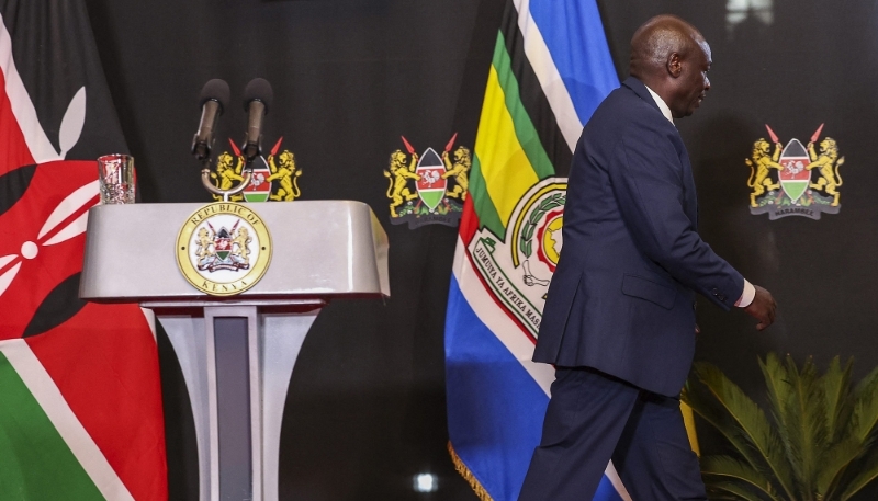 Kenyan deputy president Rigathi Gachagua in Nairobi on 7 October 2024.