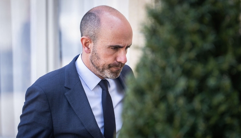 Nicolas Lerner, Director of the DGSE, at the Élysée Palace in Paris, April 2024.