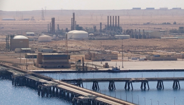 The port and oil installations of Marsa el-Brega in eastern Libya on 24 September 2020.