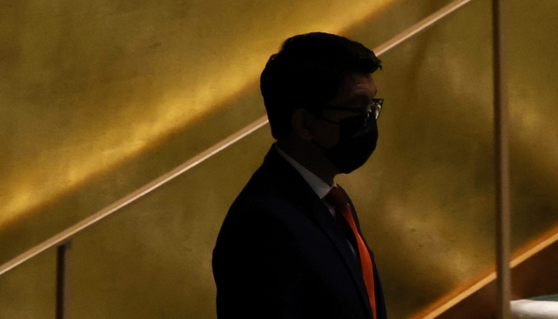 Andry Rajoelina, in September 2021, at the United Nations headquarters in New York.