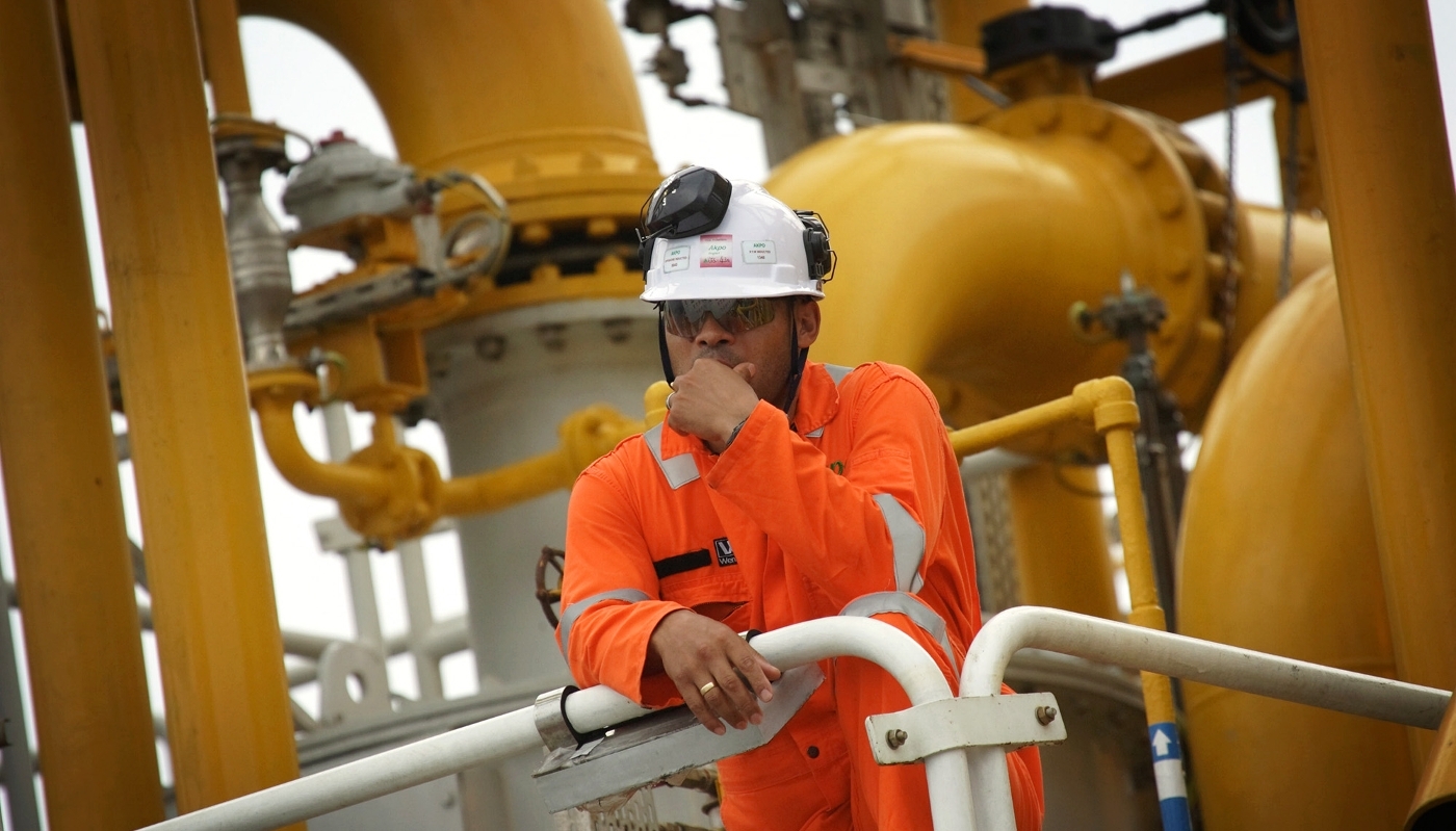 At the TotalEnergies Akpo oil field, off the coast of Port Harcourt, Nigeria.