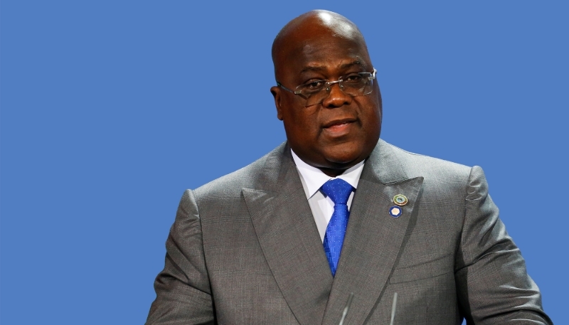 The president of the DRC, Félix Tshisekedi.