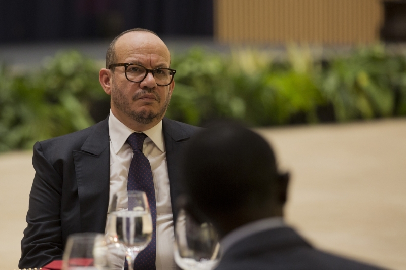 Fouad Ali El Himma, during the reception offered to King Mohammed VI by Rwandan President Paul Kagame in Kigali, October 19, 2016.