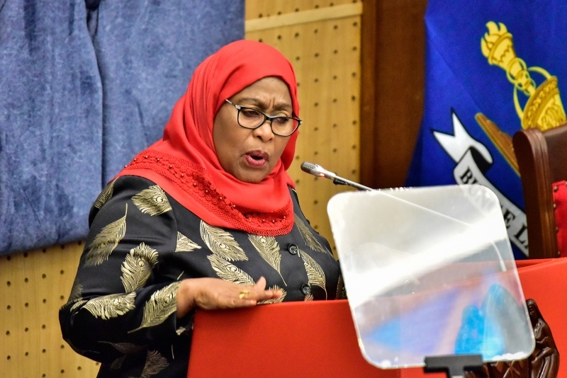 Tanzania's new president Samia Suluhu Hassan.