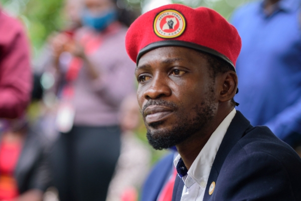 Ugandan opposition leader Robert Kyagulanyi Ssentamu, better known as Bobi Wine.