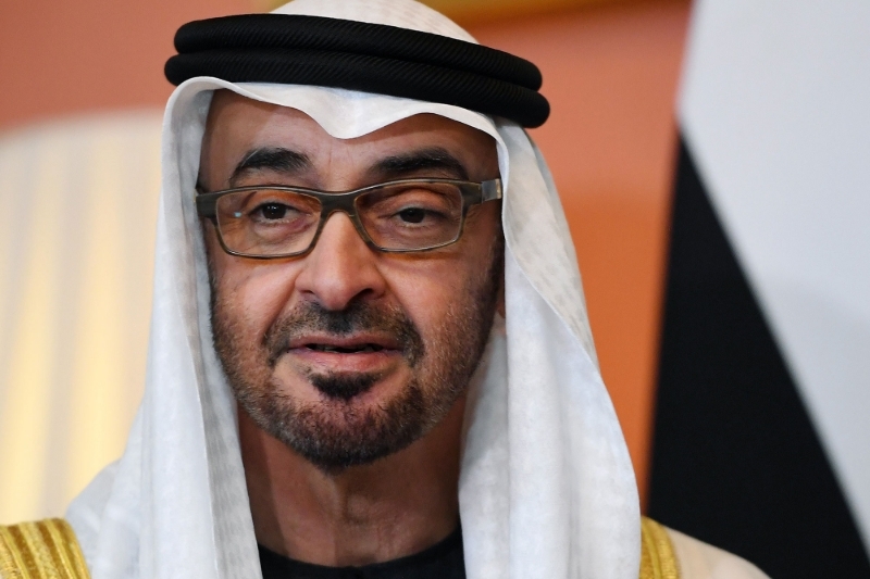 Crown Prince of Abu Dhabi Sheikh Mohammed bin Zayed Al Nahyan.