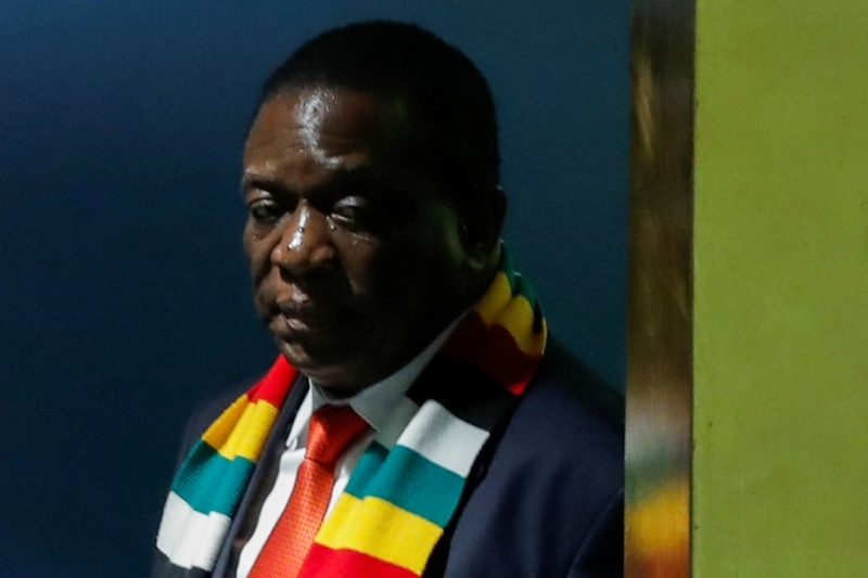 Zimbabwean President Emmerson Mnangagwa.