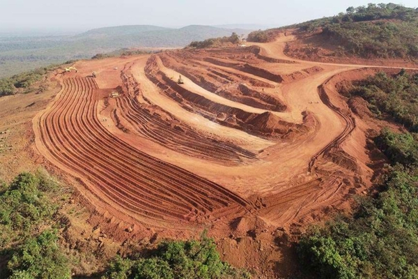 Bauxite mine.