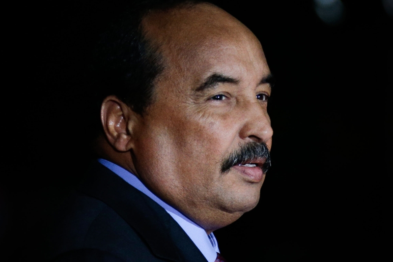 Former Mauritanian President Mohamed Ould Abdel Aziz.