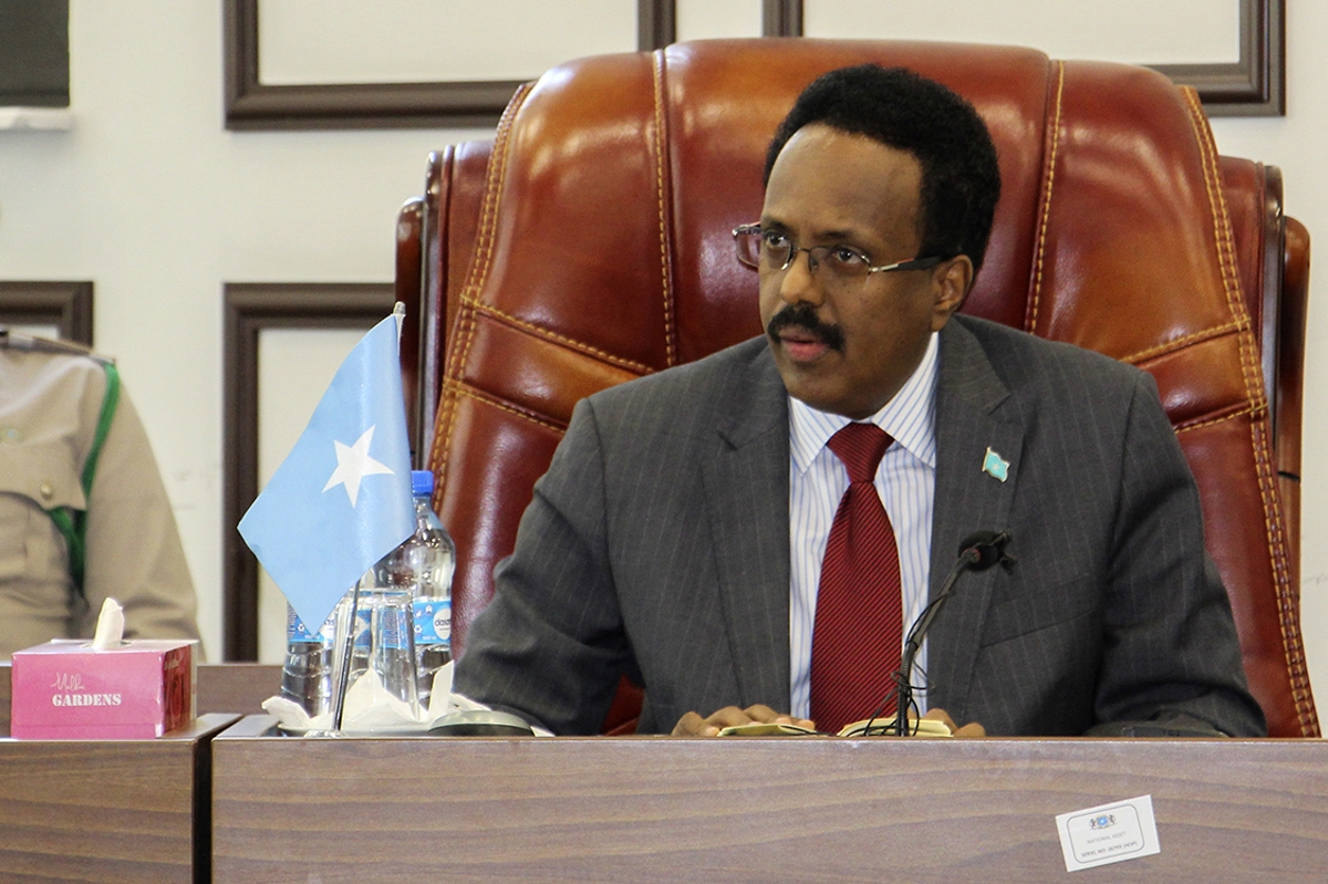 Somalia's president Mohamed Abdullahi Mohamed, aka Farmajo.