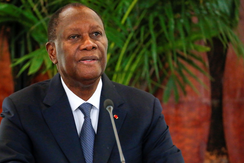 Ivorian President Alassane Ouattara.