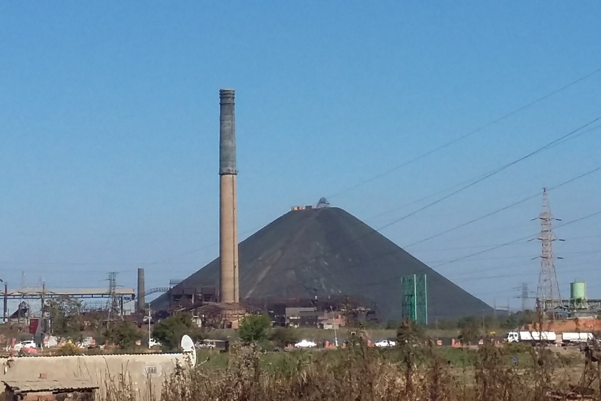 The slag heap of Lubumbashi.