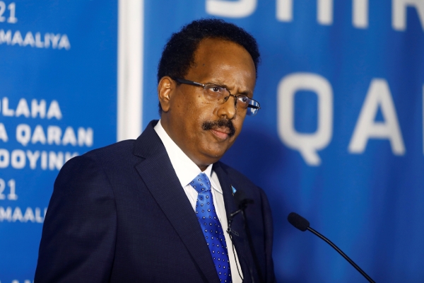 Somalia's president Mohamed Abdullahi Mohamed.