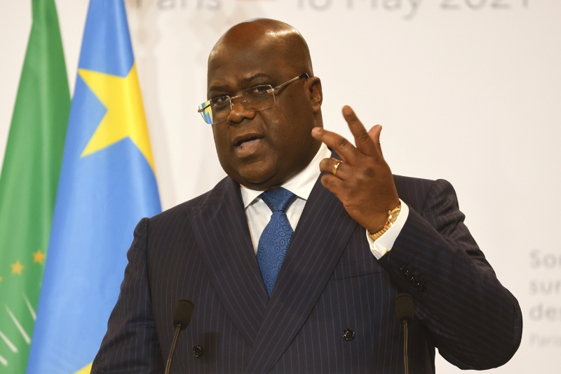 DRC's president Felix Tshisekedi.