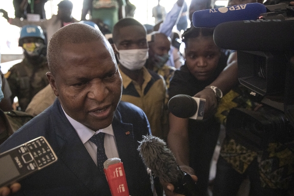 Central African President Faustin-Archange Touadéra.