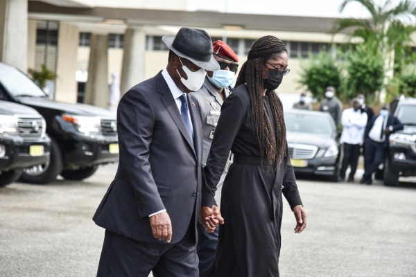 Yolande Tanoh-Bakayoko, the widow of the late Prime Minister of Ivory Coast, Hamed Bakayoko.