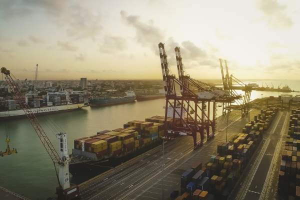 The port of Cotonou.