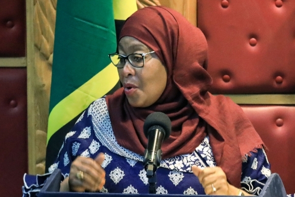 Tanzanian President Samia Suluhu Hassan.