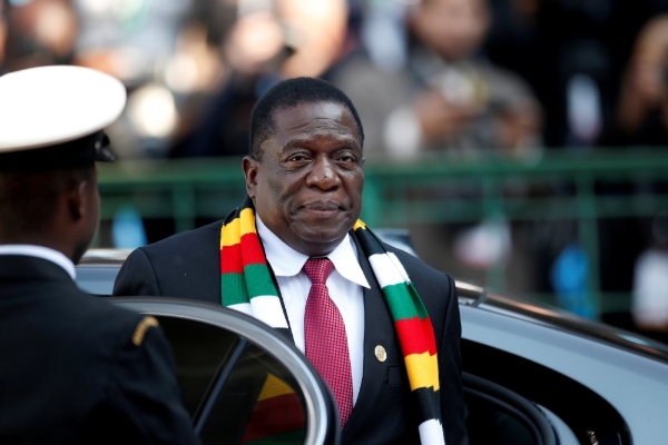 Zimbabwe's President Emmerson Mnangagwa.