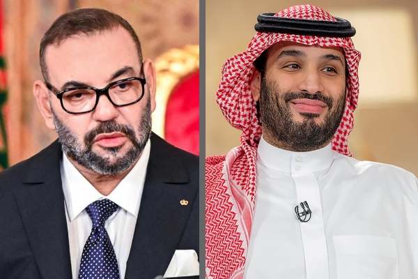 Morocco's King Mohammed VI and Saudi Crown Prince Mohamed bin Salman.