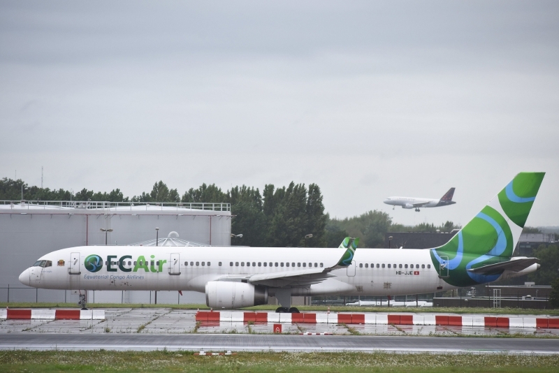 An ECAir plane in Brussels in 2017.