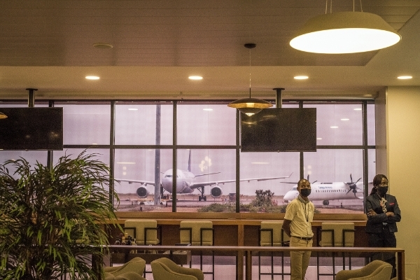 The airport of N'Djili (DRC).
