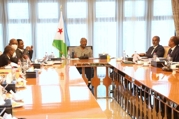 The Djiboutian president Ismaïl Omar Guelleh.