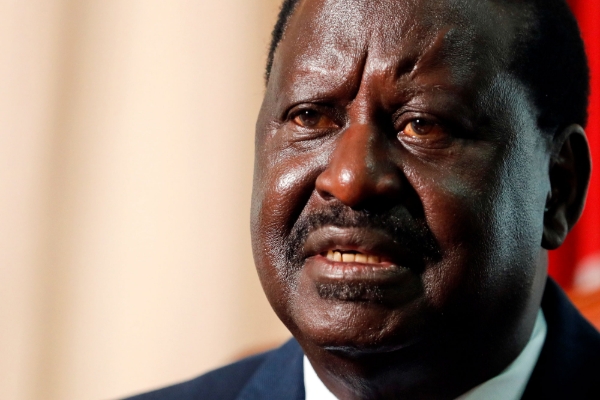 Kenyan presidential candidate Raila Odinga.