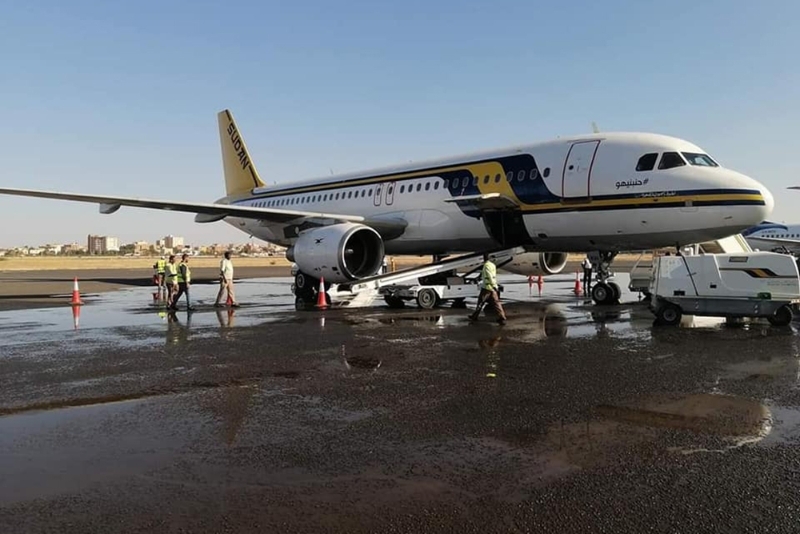 A Sudan Airways plane.