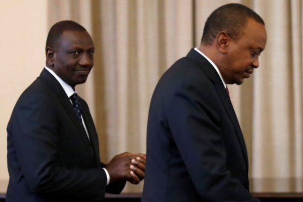 William Ruto and Uhuru Kenyatta.