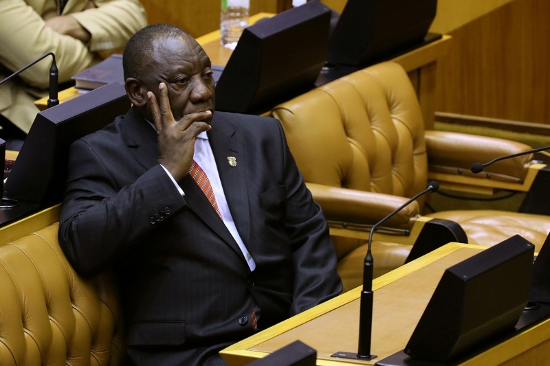 South African president Cyril Ramaphosa.