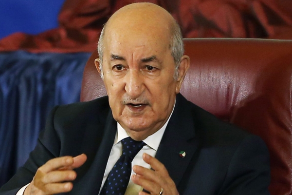 Algerian president Abdelmadjid Tebboune.