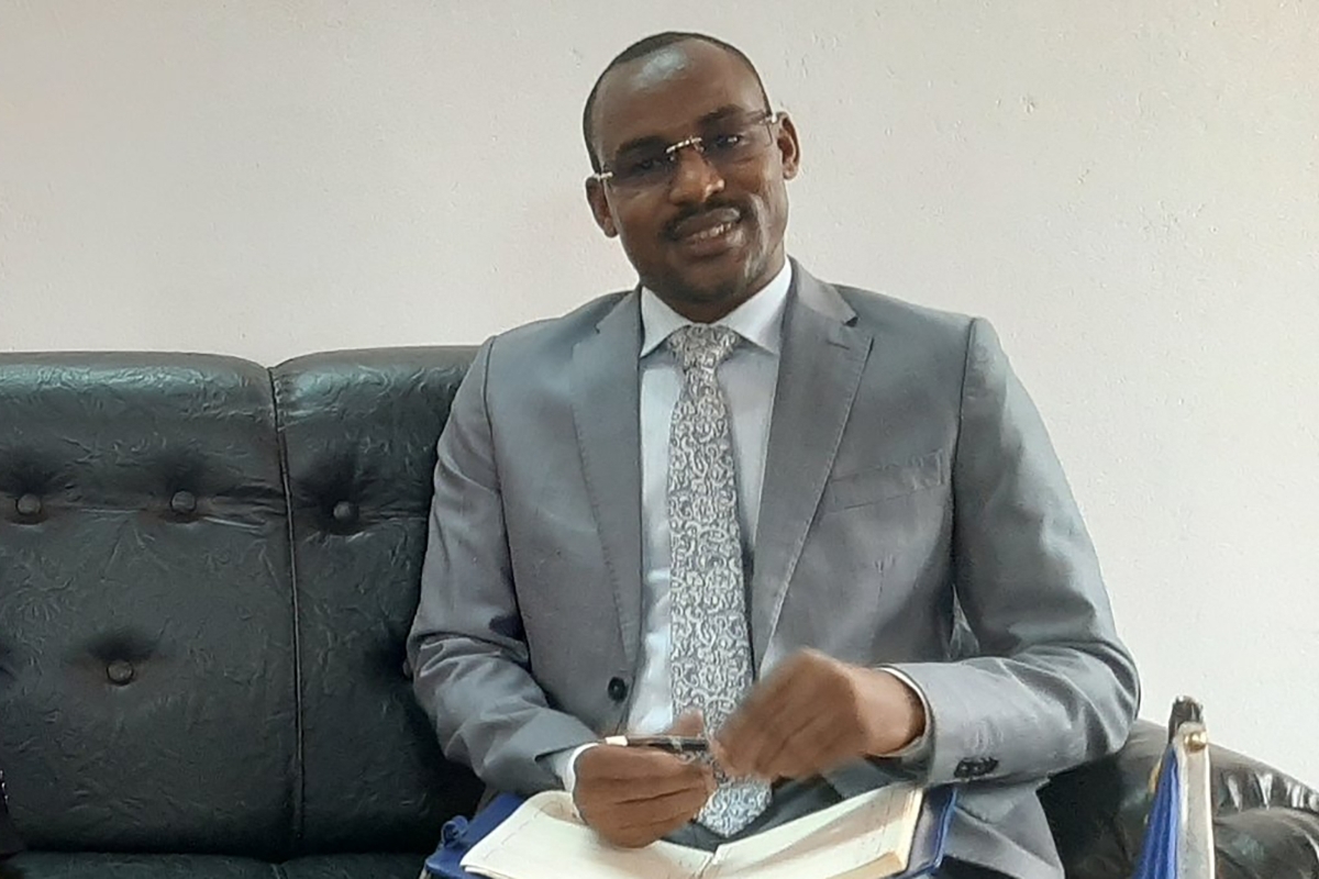 Central African livestock minister Hassan Bouba in February 2021.