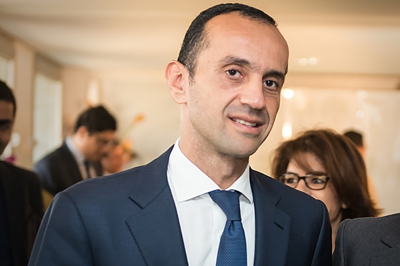 Lawyer Hicham Naciri at the Casablanca stock exchange, 25 November 2015.