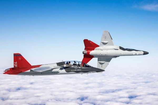 The Boeing-Saab T-7 Red Hawk.