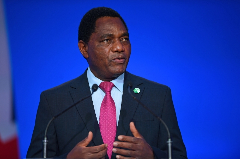 Zambian President Hakainde Hichilema.